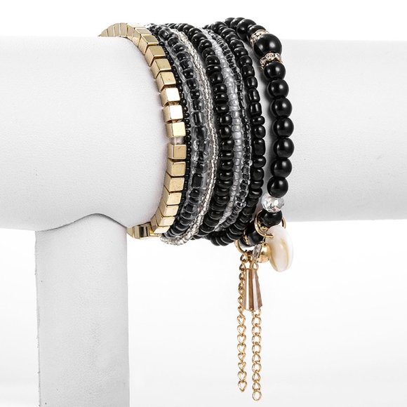 Boho Multilayer Natural Stone Crystal Set - Picture 3 of 5